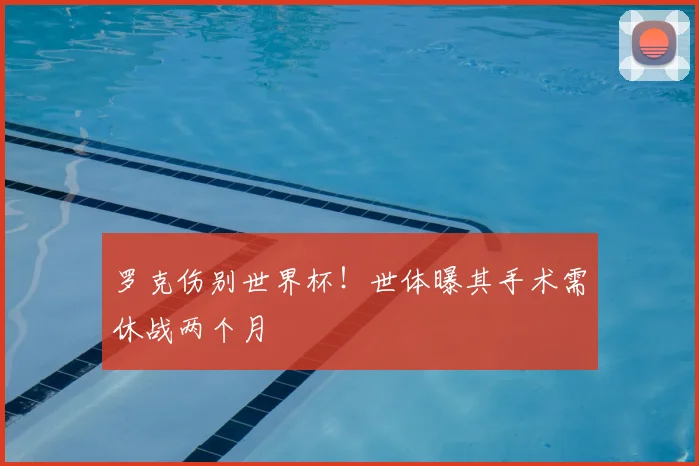 罗克伤别世界杯！世体曝其手术需休战两个月